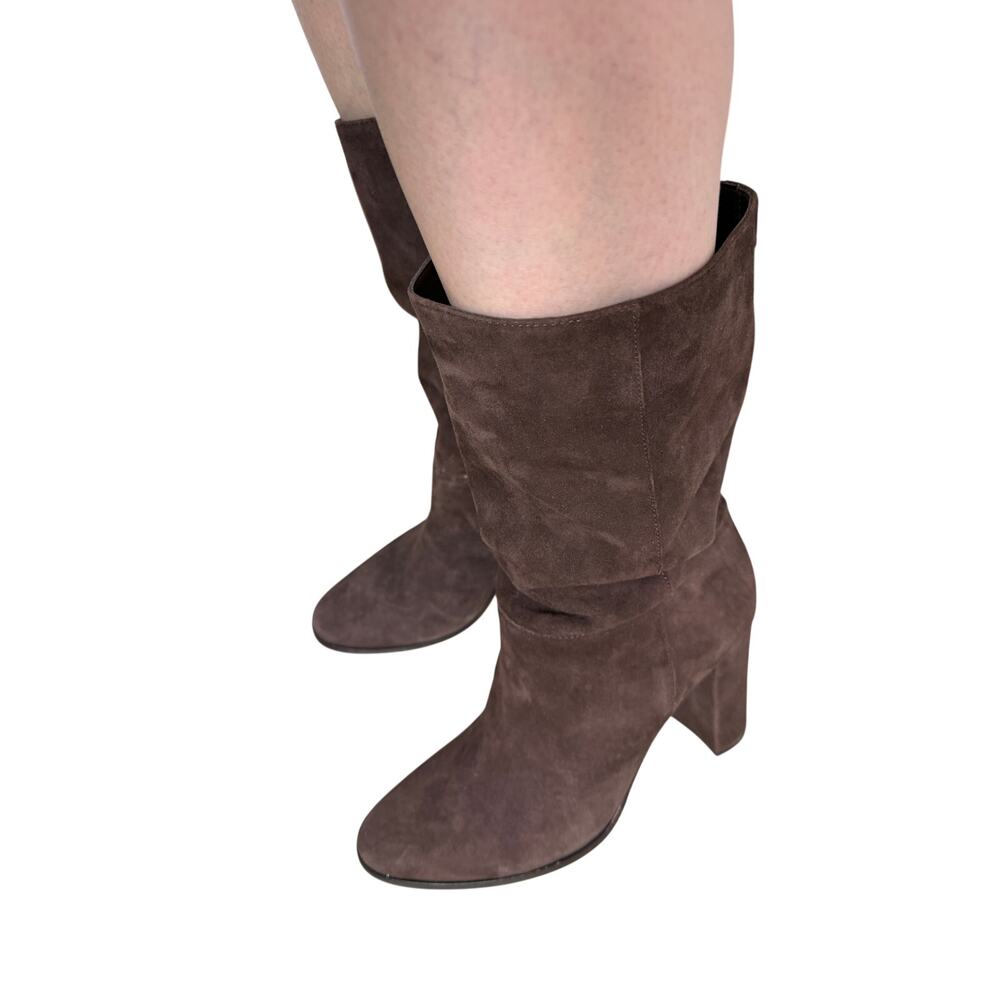 Lauren Ralph Lauren Artizan II Brown Suede Slouchy Boots 10 NWOB